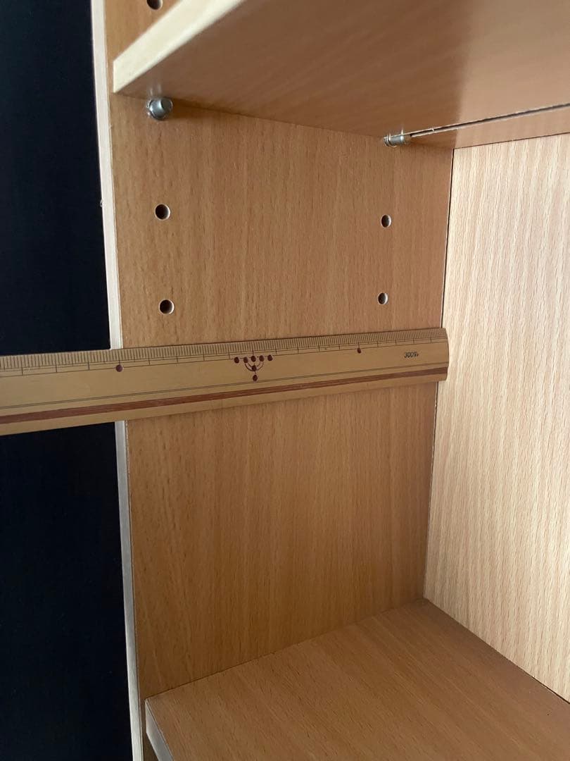 ナチュラル木製6段本棚