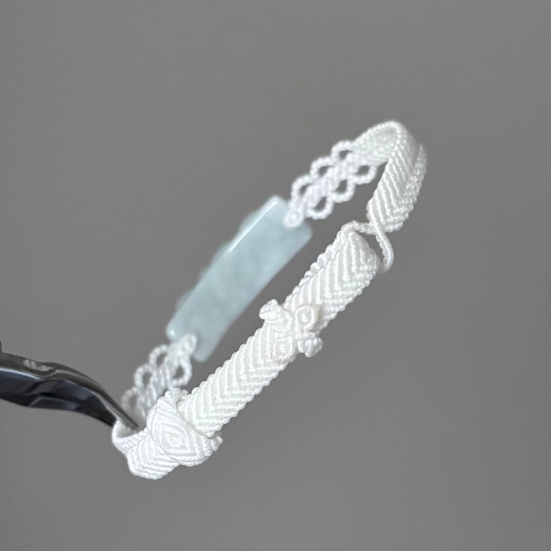 専用ページ翡翠マクラメ編みブレスレット