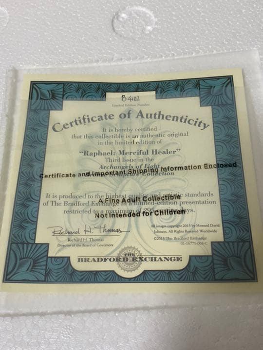 ブラッドフォード エクスチェンジ 聖天使ラファエル 彫像 彫刻