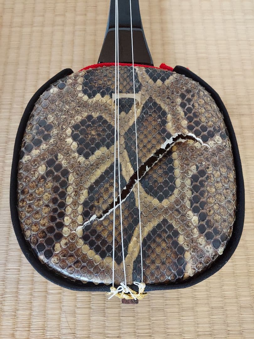 値下げ☆沖縄三線　蛇皮　ケース付き