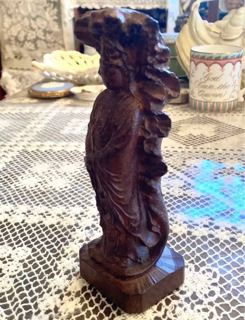 フランス購入　アンティーク　仏像　木彫り？　ビンテージ　ヴィンテージ