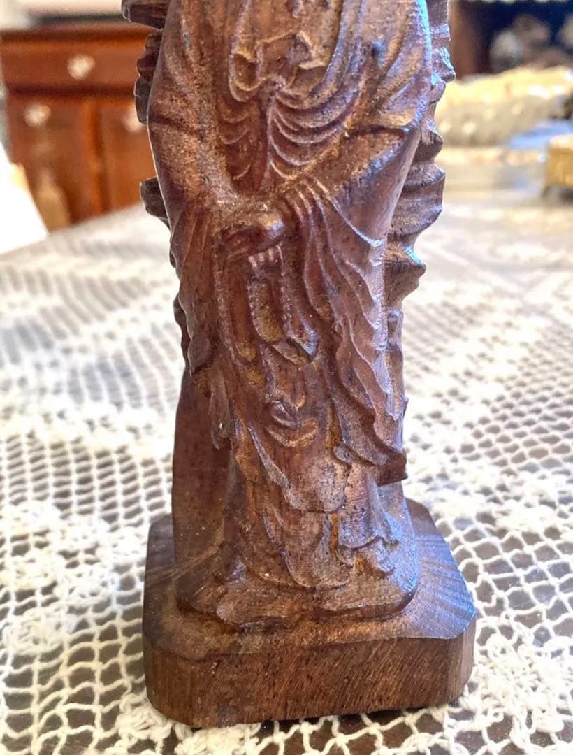 フランス購入　アンティーク　仏像　木彫り？　ビンテージ　ヴィンテージ