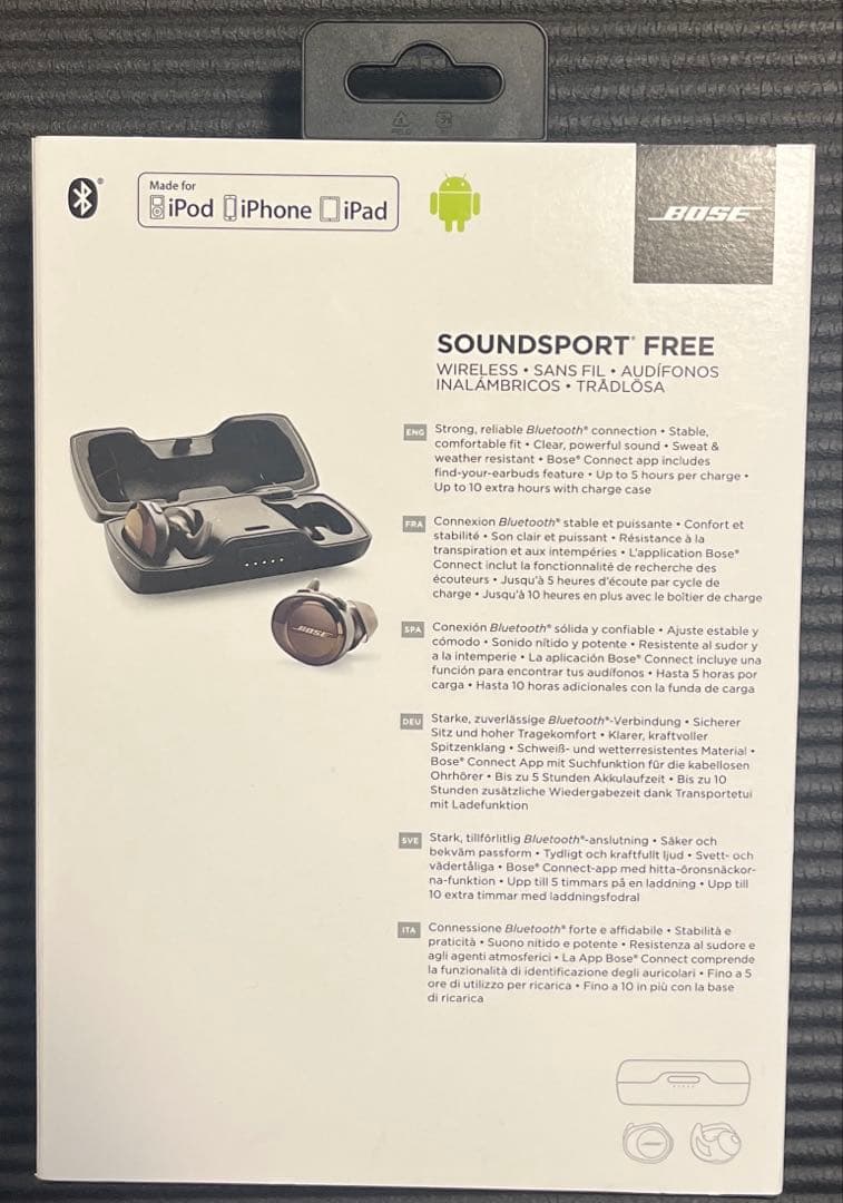 BOSE ワイヤレスイヤホン BOSE SOUNDSPORT FREE ブラック