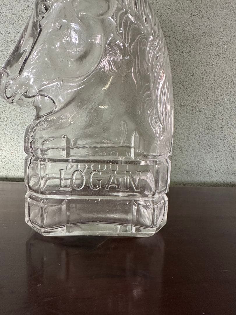 【当時物】LOGAN ローガン　ホワイトホース　デキャンタ　ガラス製