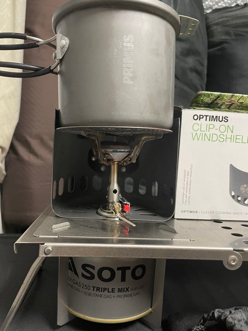 n-project折畳式テーブル、sotoアミカス、Optimus 風防他