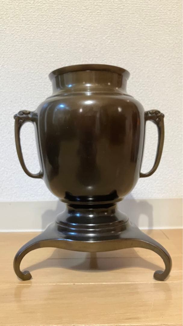 【レア品】平安松寿堂 花器 薄端 水盤 宣徳銅