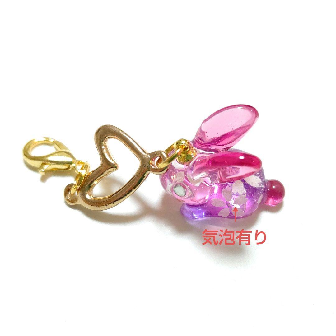 専用商品K-10143 うさぎチャーム(桜 桜ピンク 夜桜)