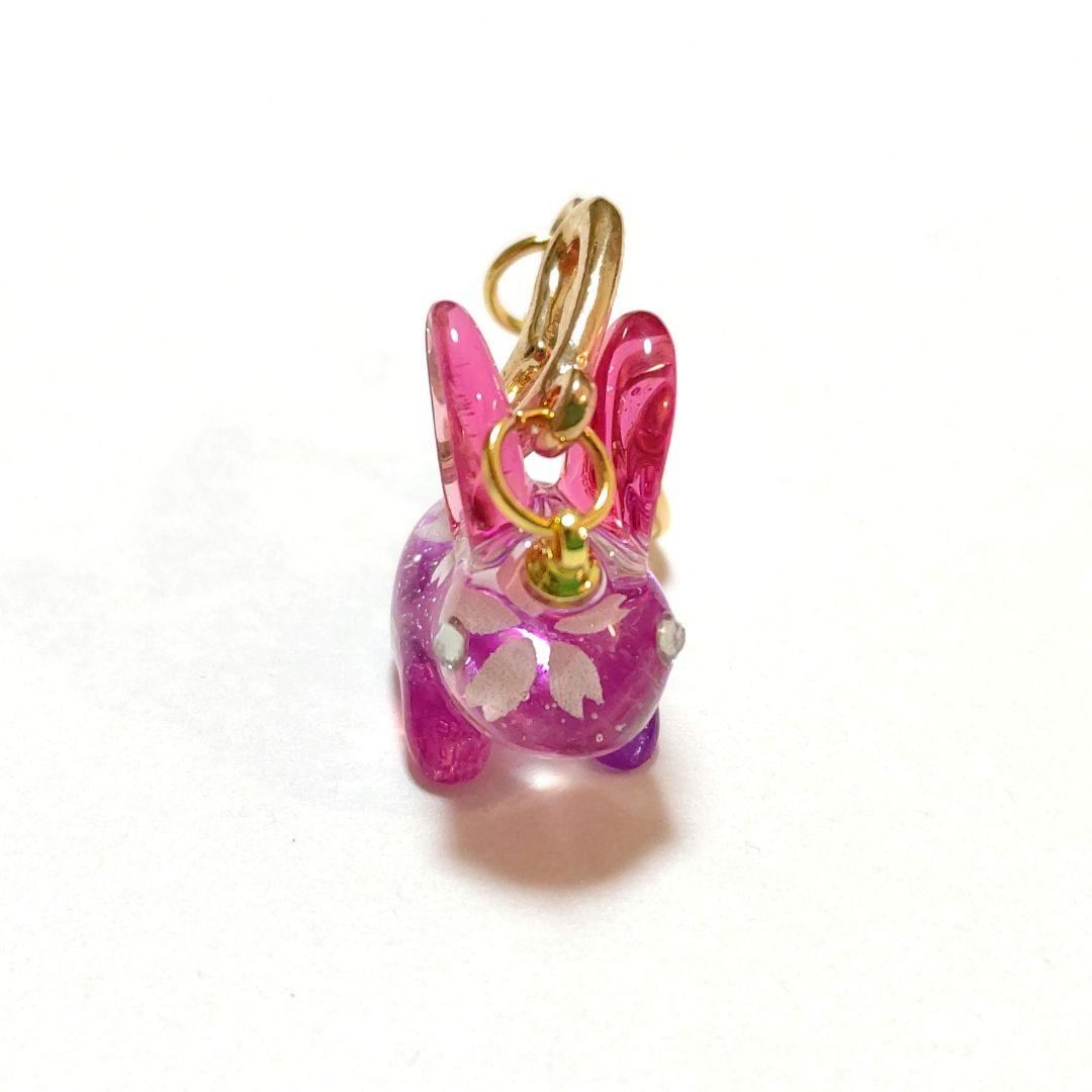 専用商品K-10143 うさぎチャーム(桜 桜ピンク 夜桜)