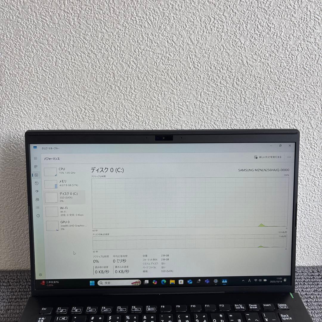 Sony VAIO VJPK11C11N i5-8265U メモリ8GB SSD