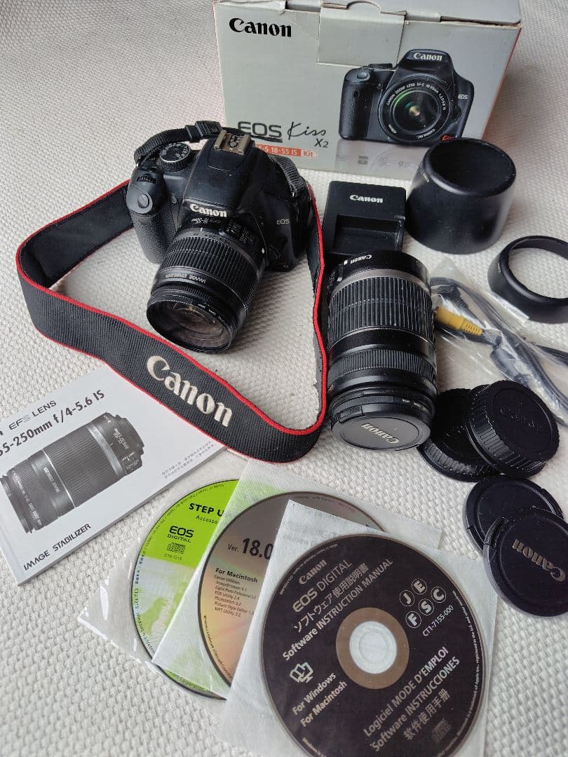 Canon EOS Kiss X2 デジタル一眼レフダブルレンズセット