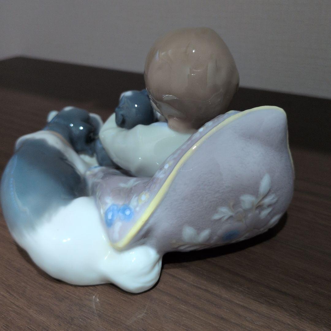 リヤドロ☆みんなおねんね1535☆少年と犬　　☆美品☆