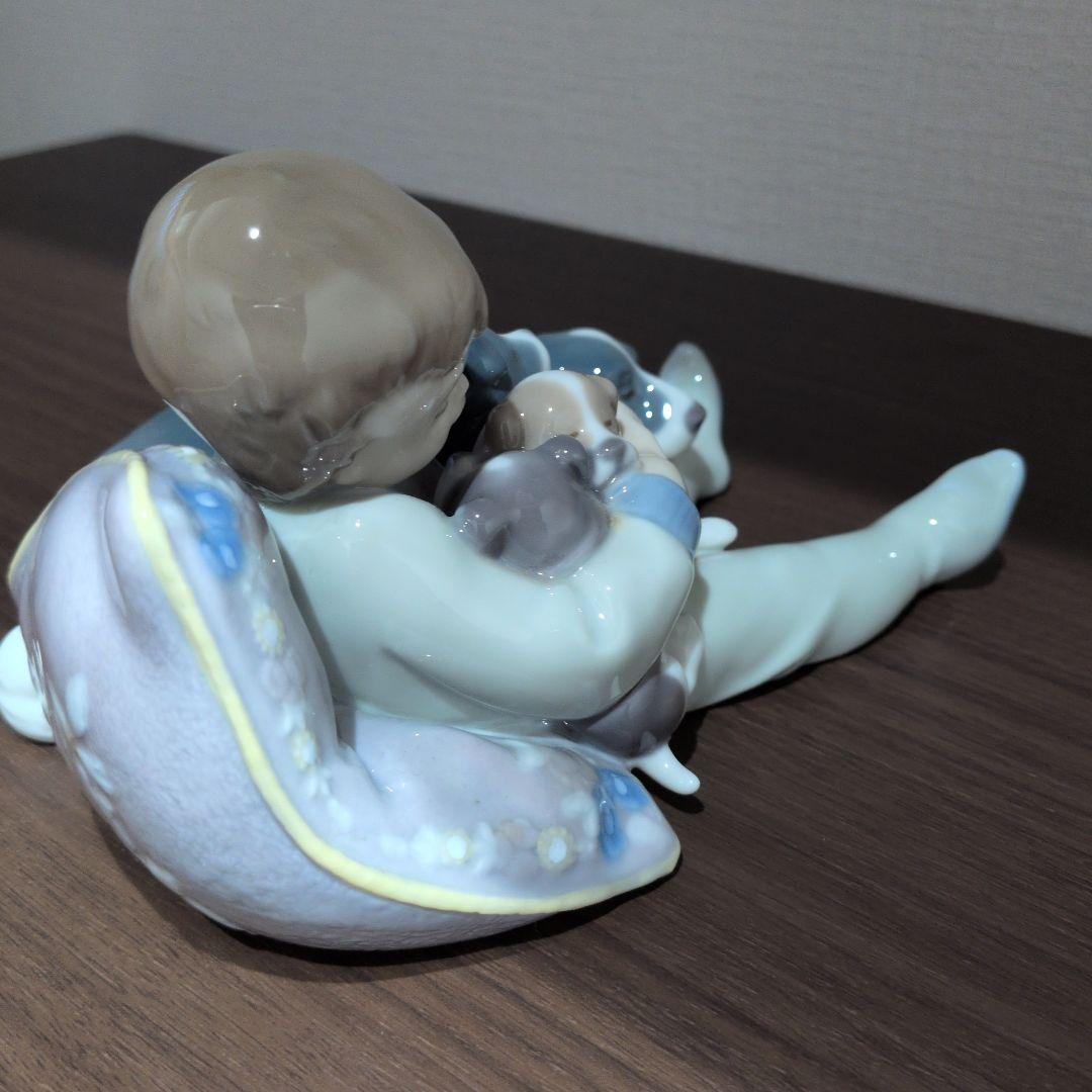 リヤドロ☆みんなおねんね1535☆少年と犬　　☆美品☆