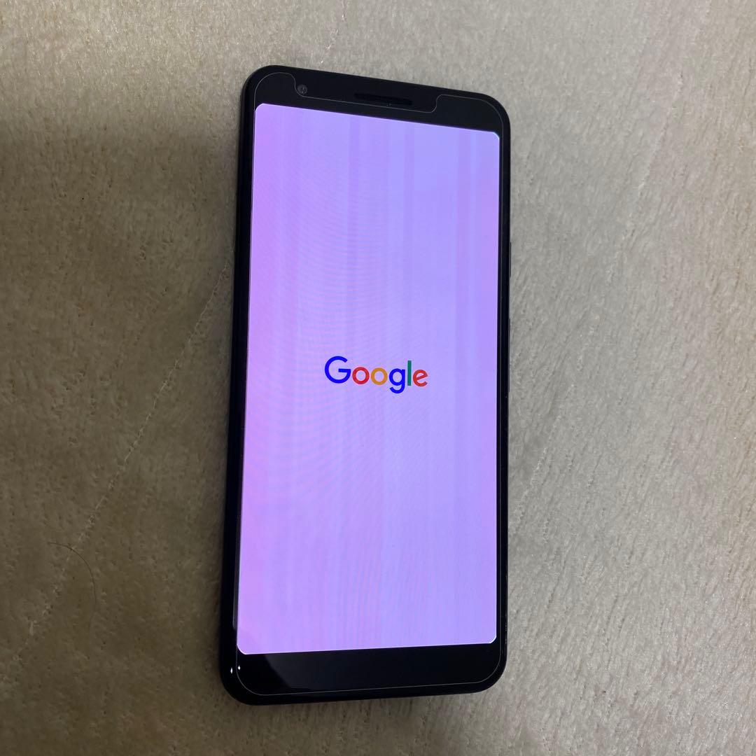 Google Pixel 3a ブラック レザーケース付き