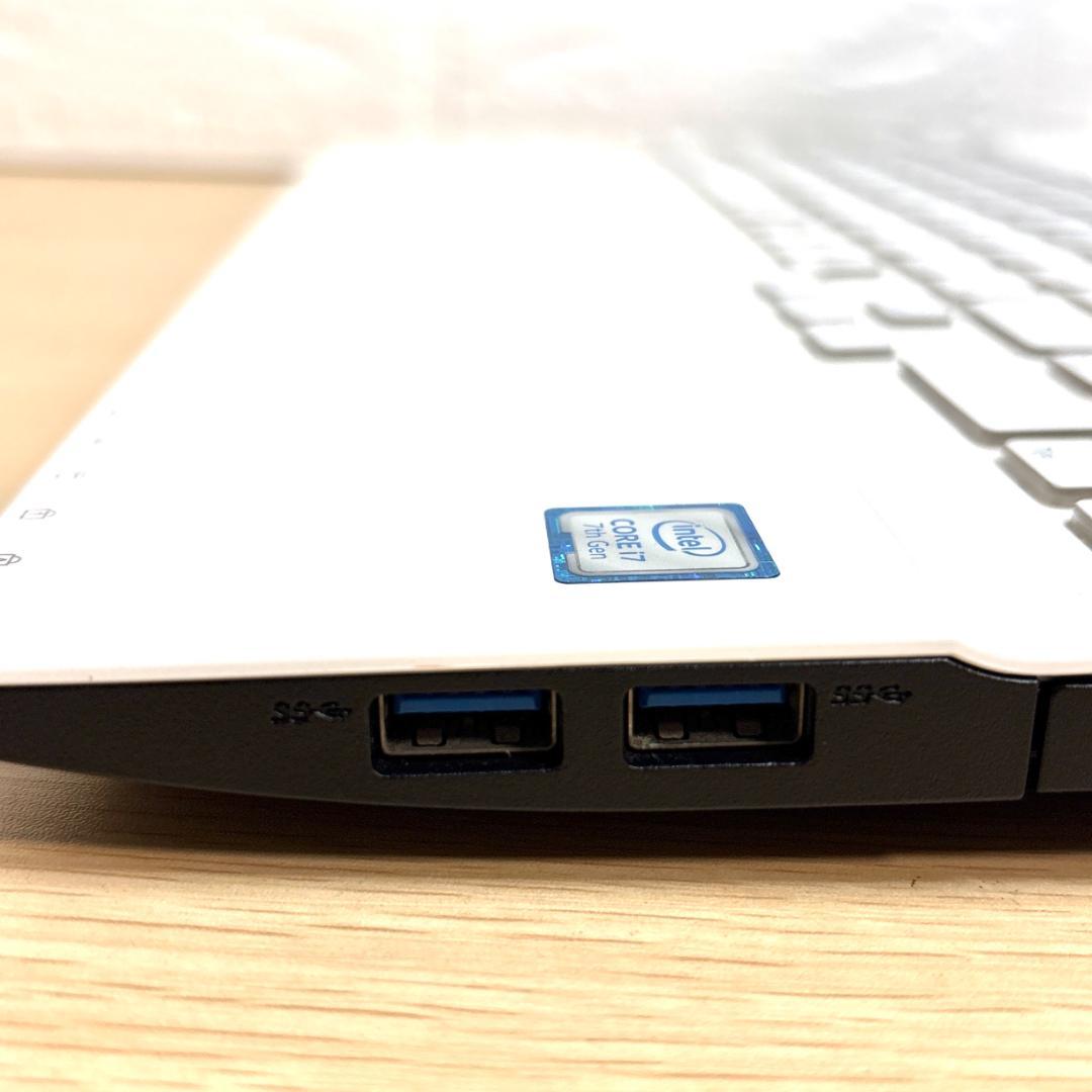 美品！NECノートパソコン/i7/新品SSD/windows11/office付