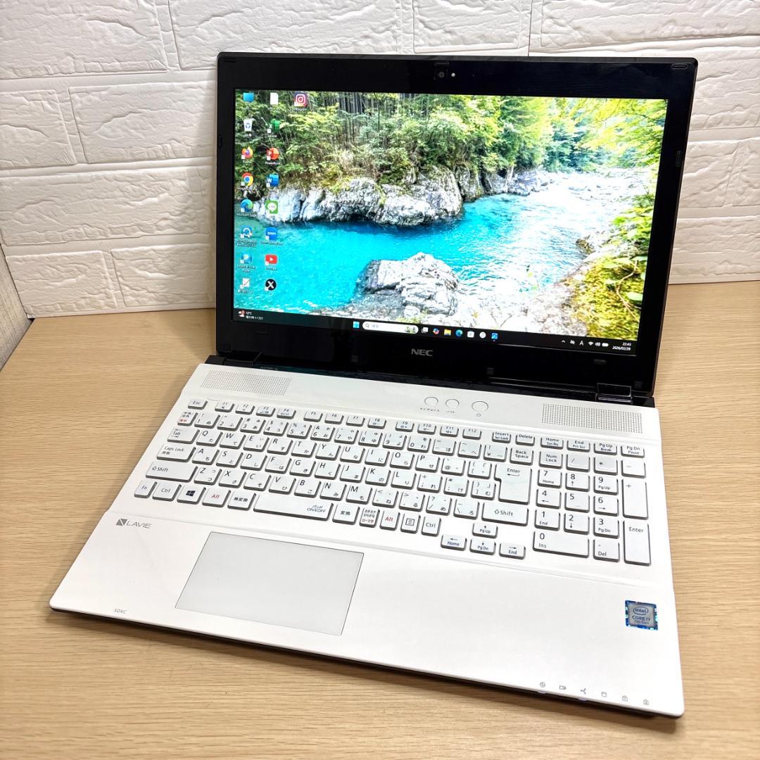 美品！NECノートパソコン/i7/新品SSD/windows11/office付
