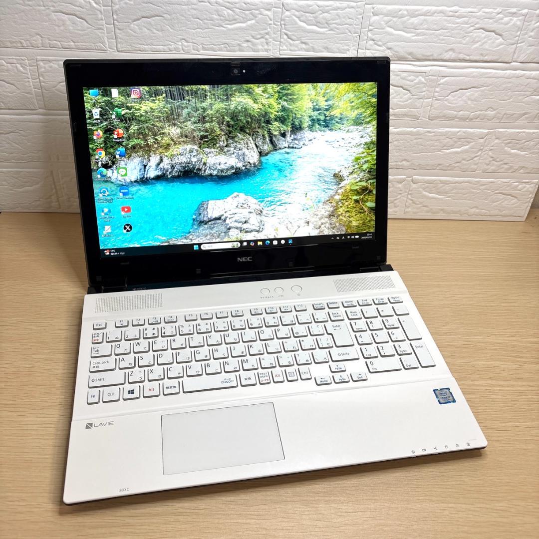 美品！NECノートパソコン/i7/新品SSD/windows11/office付