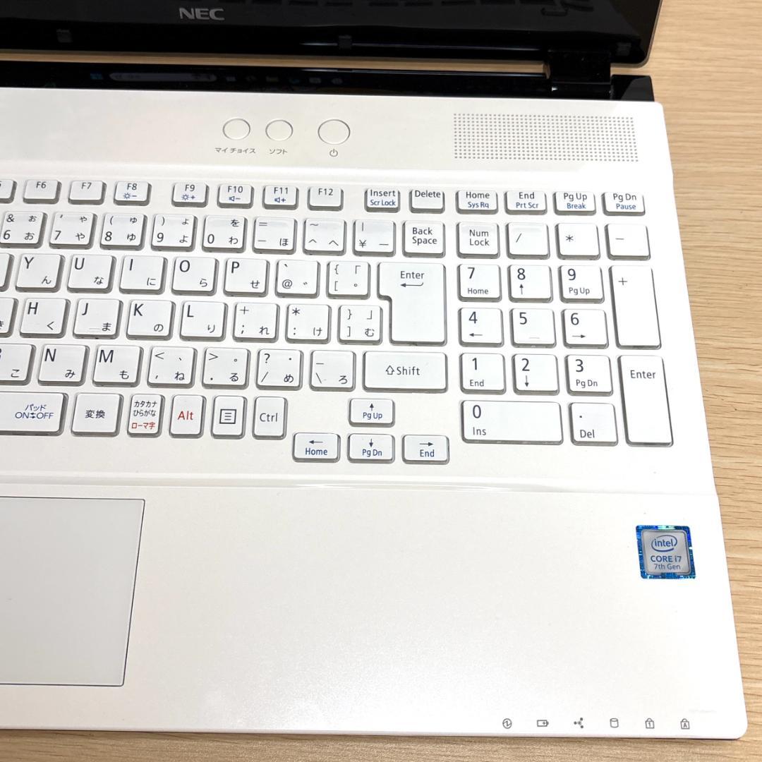 美品！NECノートパソコン/i7/新品SSD/windows11/office付