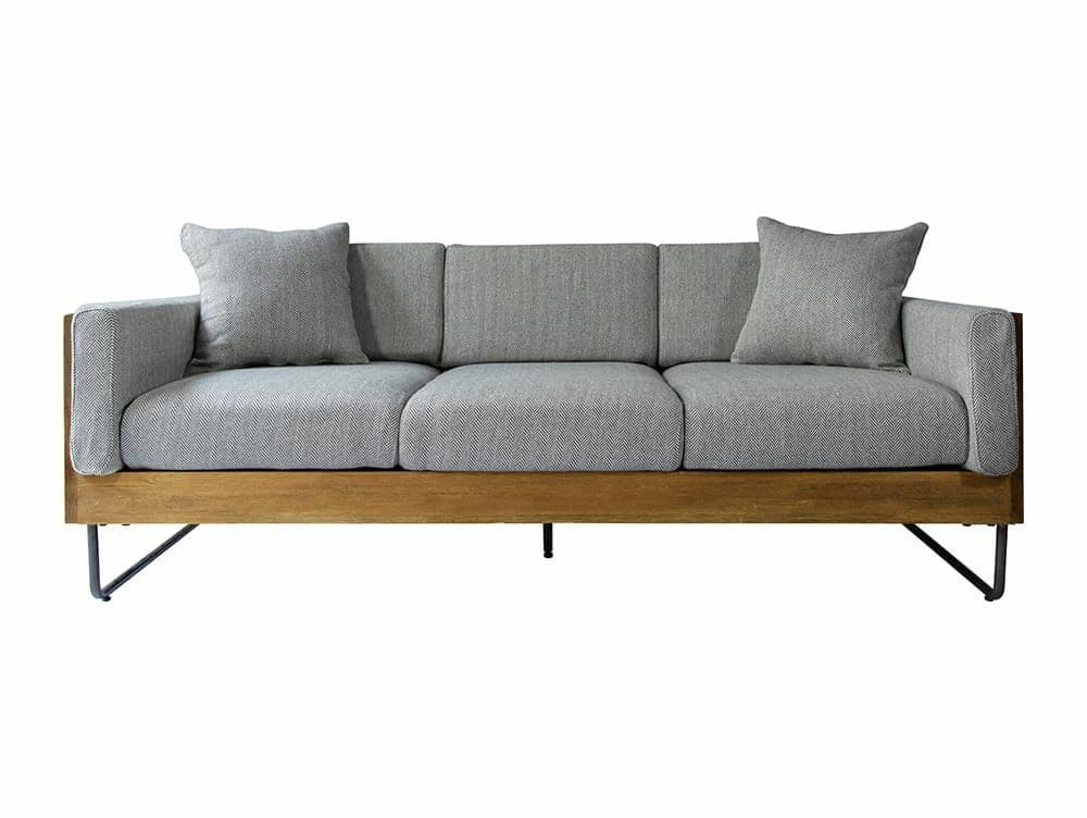 アデペシュ ウォーム 3シートソファカバー　チャコールグレー