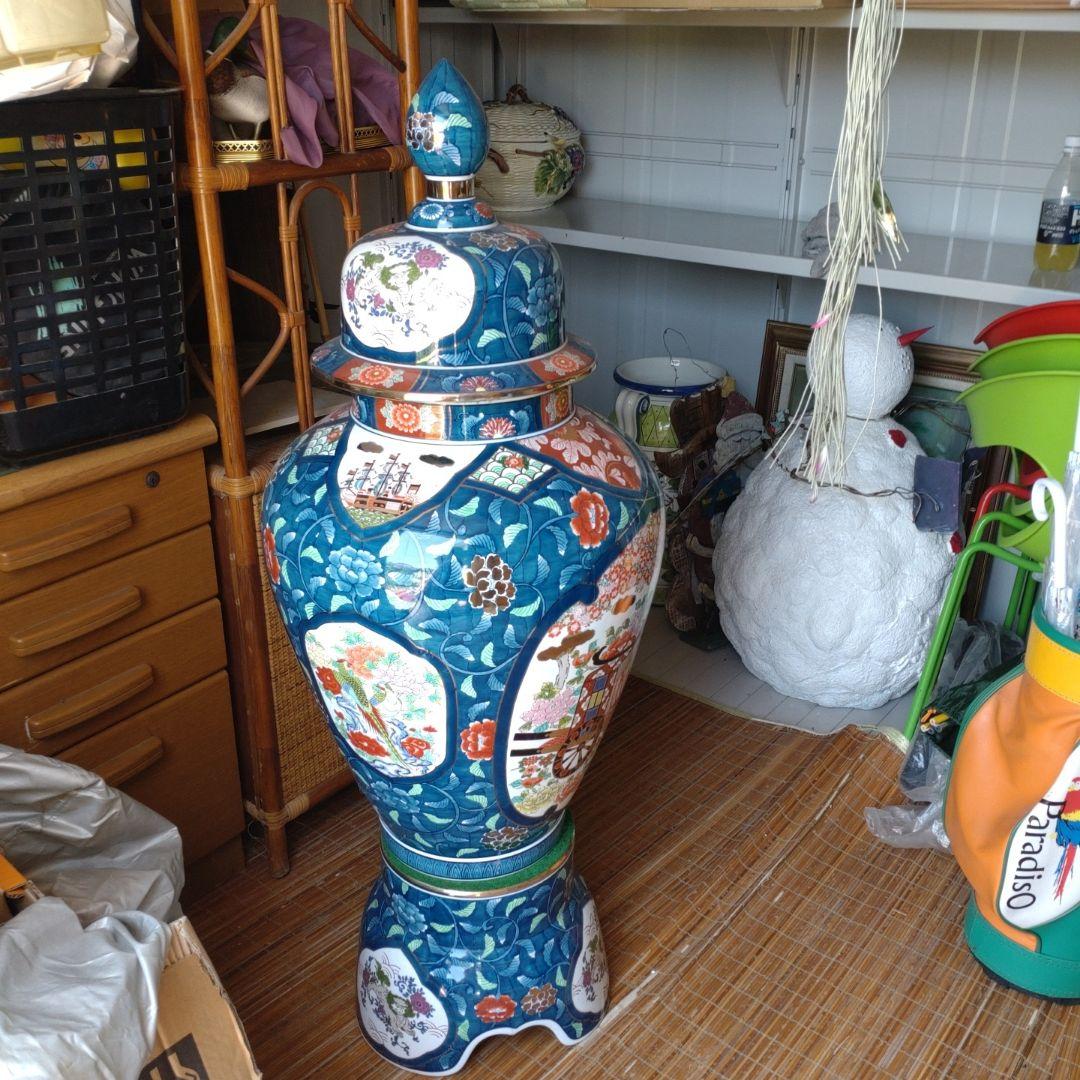 金龍窯　博山作　飾り壺