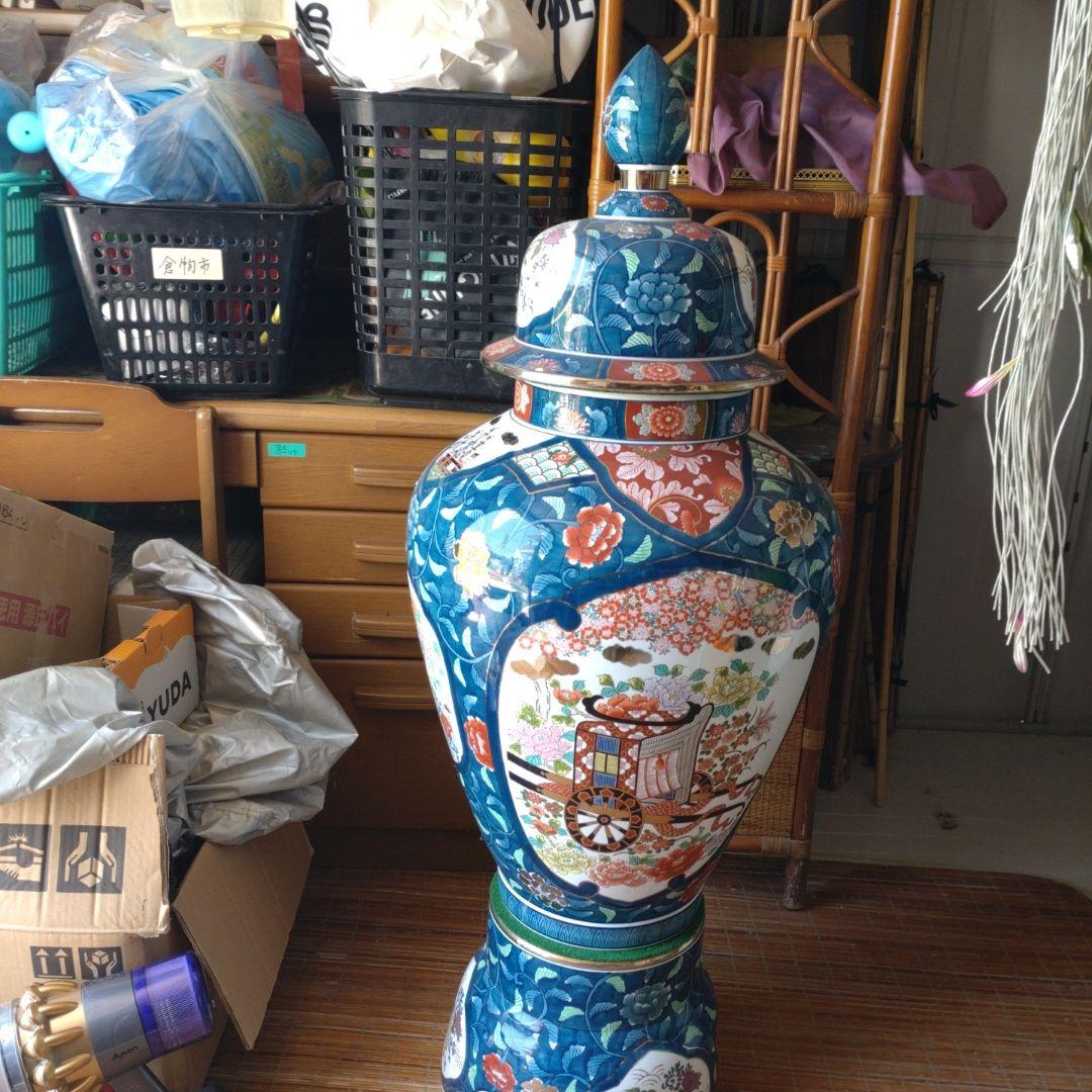 金龍窯　博山作　飾り壺