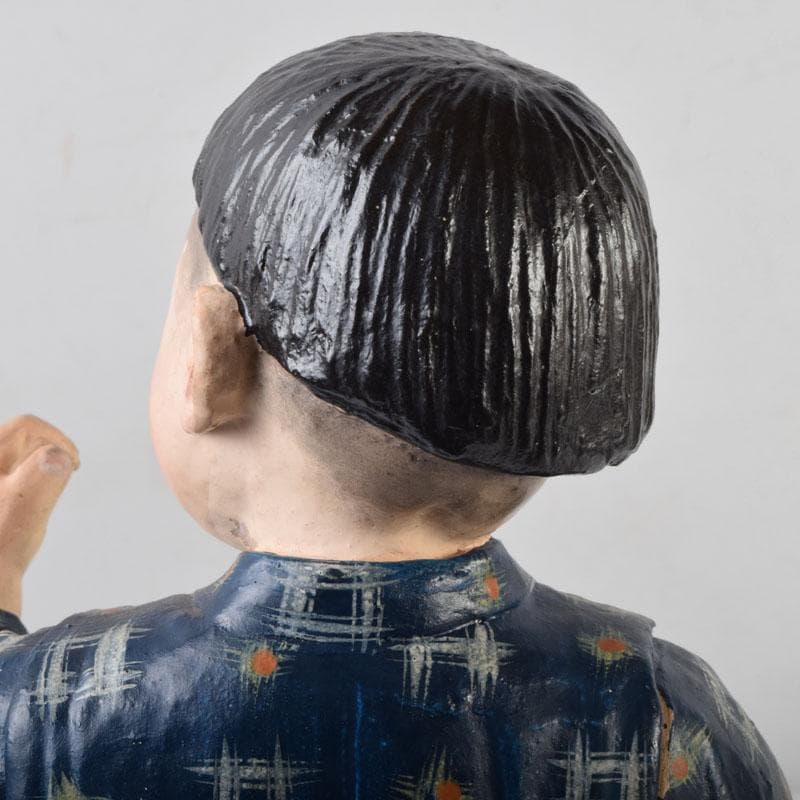 博多人形　陶人形　童　男の子　置物　時代箱　C　8739A