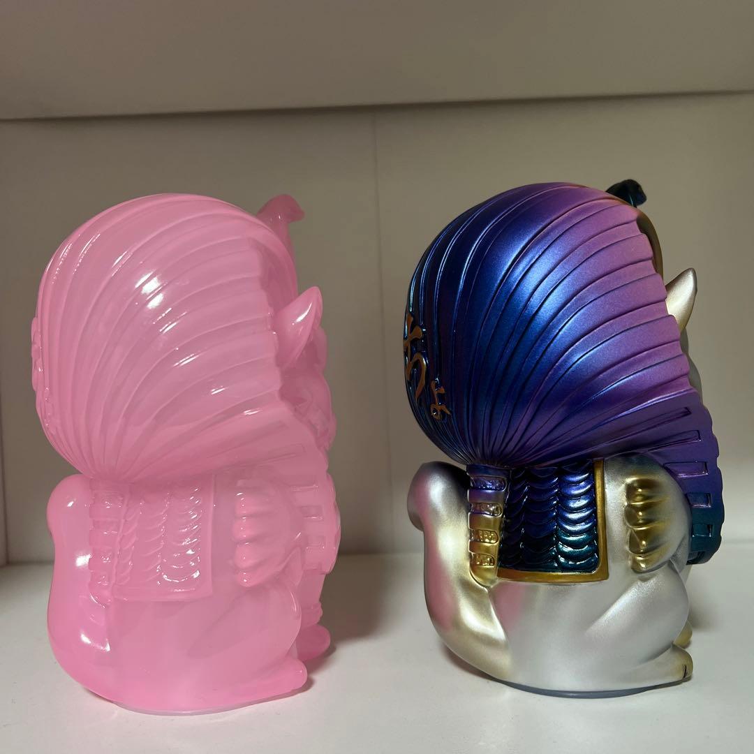 ししまるもも　ニャンラー　ソフビ2個セット