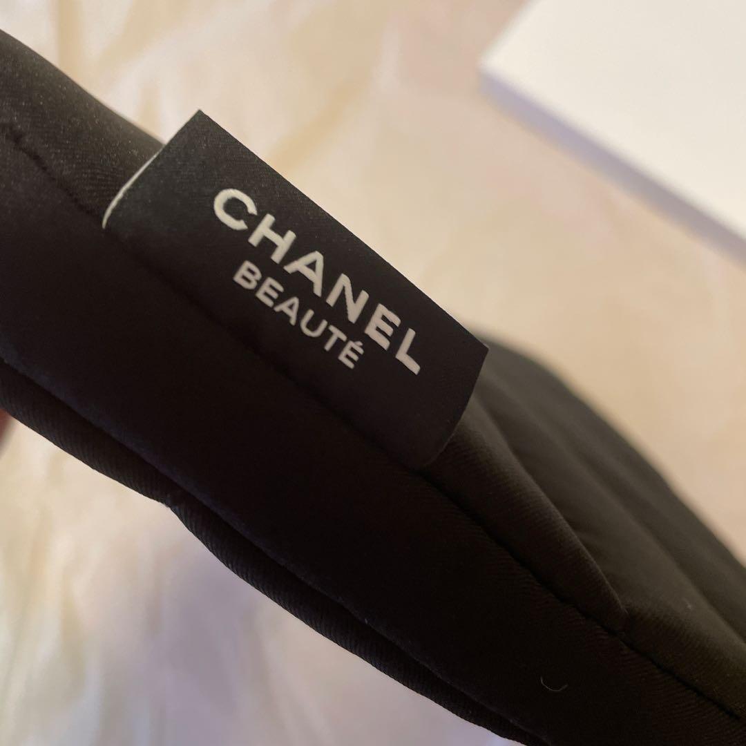 CHANEL ブラック ノートPCケース キルティング