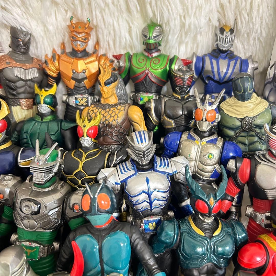 仮面ライダー ソフビ フィギュア 他　235個　大量まとめ　BANDAI