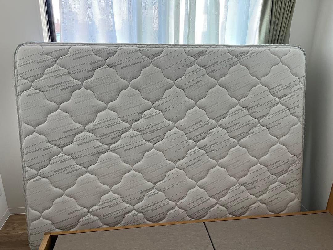 FranceBed　ダブル＆マットレスセット（収納付き・木製）