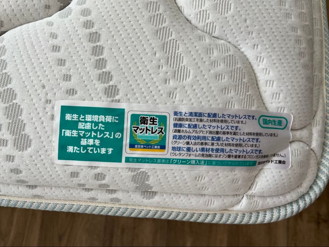 FranceBed　ダブル＆マットレスセット（収納付き・木製）