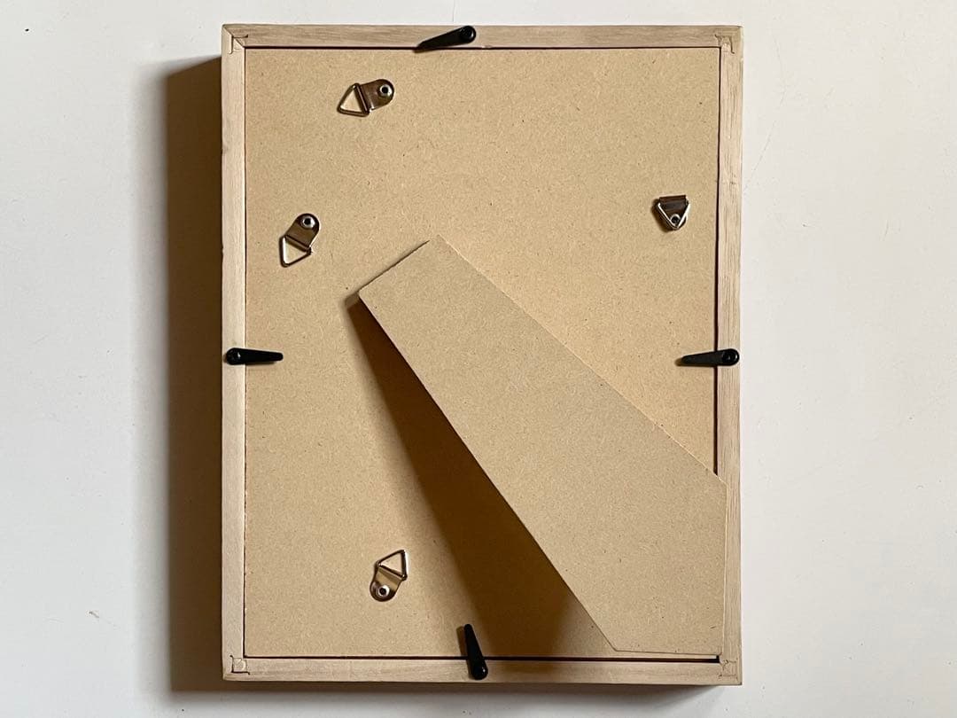 画家　麻生花児　月明　額入　版画