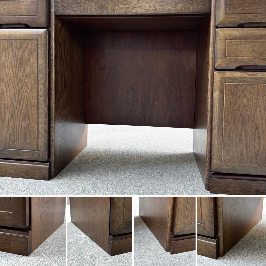 美品✴︎カリモク ドレッサー 3面鏡 化粧台 鏡台 ライト付 スツール付