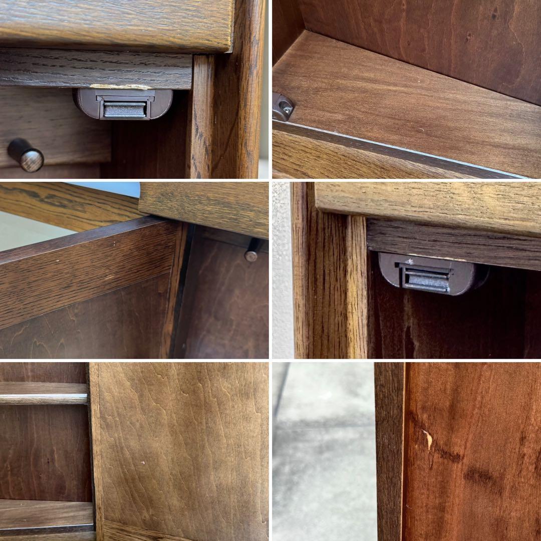 美品✴︎カリモク ドレッサー 3面鏡 化粧台 鏡台 ライト付 スツール付