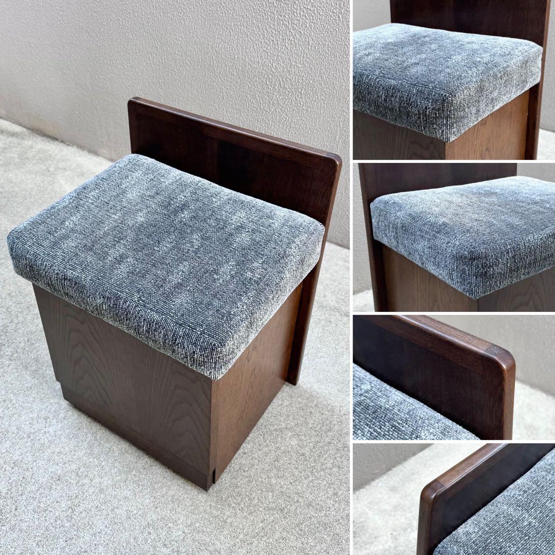 美品✴︎カリモク ドレッサー 3面鏡 化粧台 鏡台 ライト付 スツール付