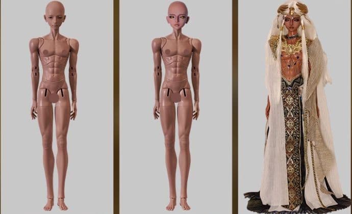 AX508 BJD 1/4 ドール本体 Apophi 球体関節人形 ハンドメイド