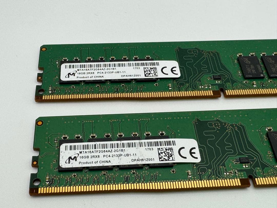 （19）PCメモリー DDR4-2133 16GB2枚