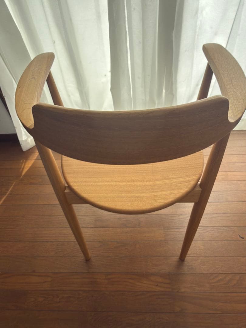 HIDA アームチェア 飛騨産業　東京インテリア　TT201 WO色①