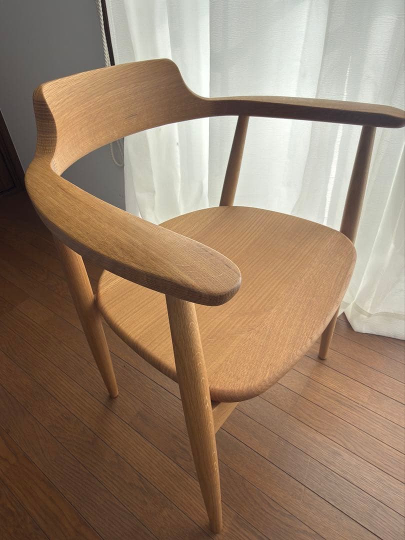 HIDA アームチェア 飛騨産業　東京インテリア　TT201 WO色①