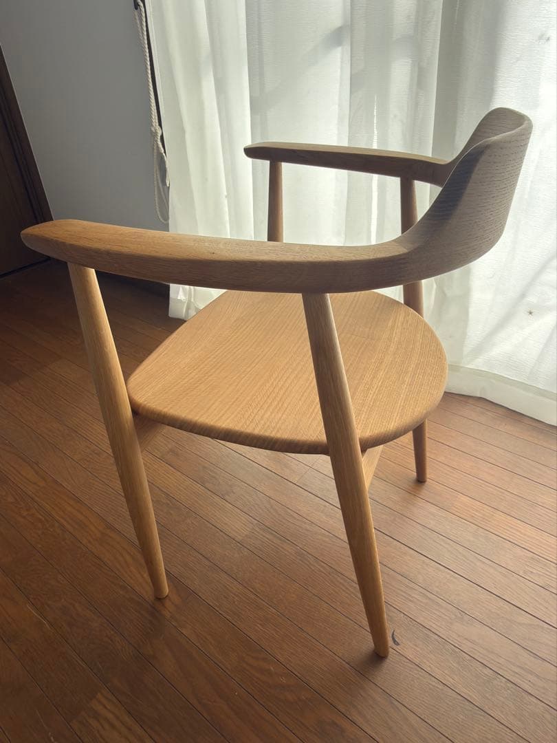 HIDA アームチェア 飛騨産業　東京インテリア　TT201 WO色①