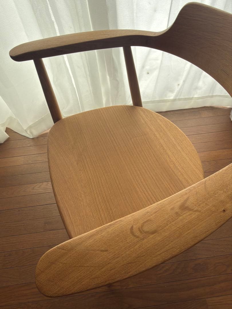 HIDA アームチェア 飛騨産業　東京インテリア　TT201 WO色①