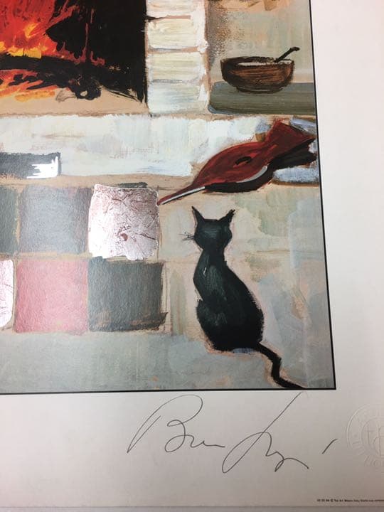 バアリイ  アメリカ シルクスクリーン70センチ50センチ額縁無し