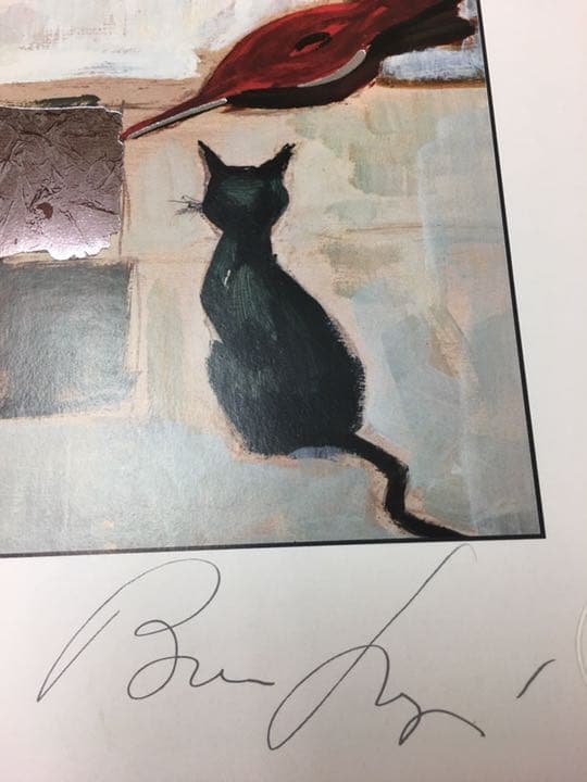 バアリイ  アメリカ シルクスクリーン70センチ50センチ額縁無し