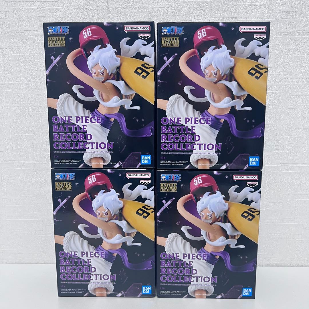 【新品未開封品】ワンピース ルフィ GEAR5 BATTLE RECORD 4点