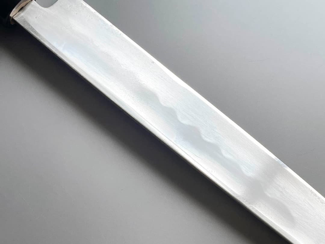 京都 有次 本焼 柳刃包丁 尺寸（30cm） 鞘付き 新品水牛柄