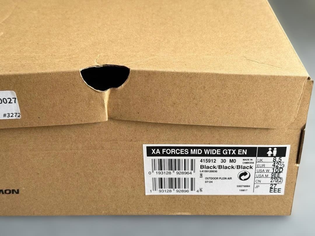 個人装備 SALOMON XA FORCES MID WIDE GTX EN27cmEEE