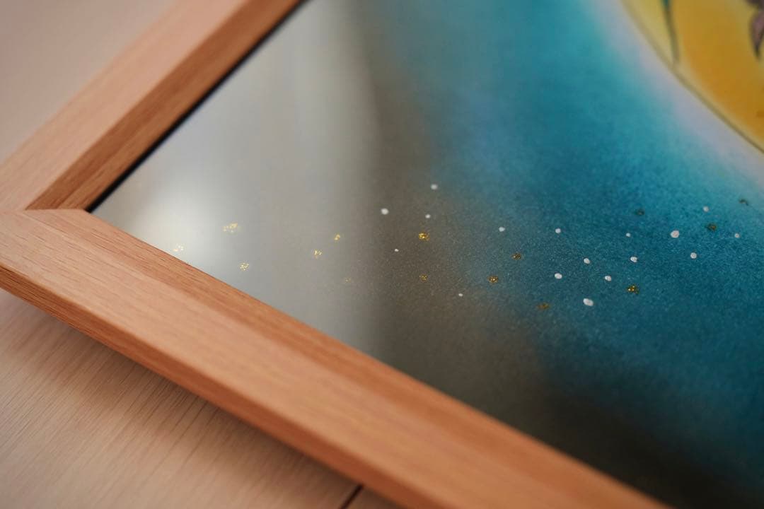 【風水画】月と鳳凰