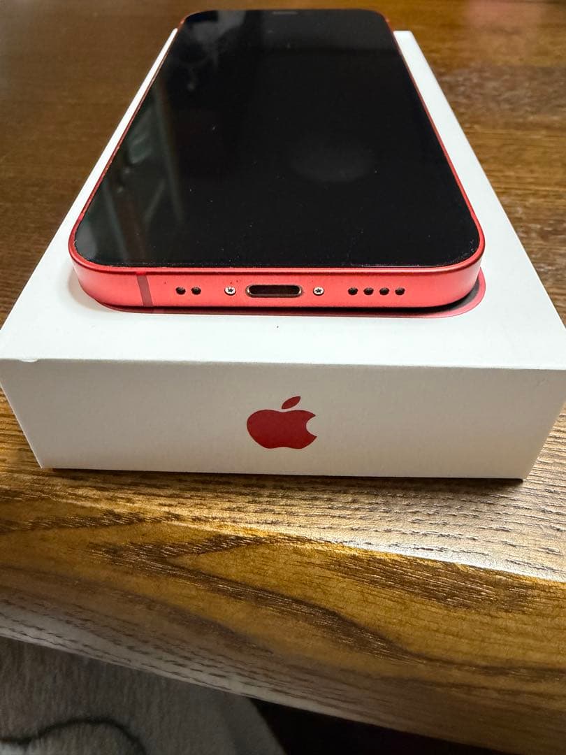 「訳あり」iPhone12 mini レッド　64GB 背面割れあり