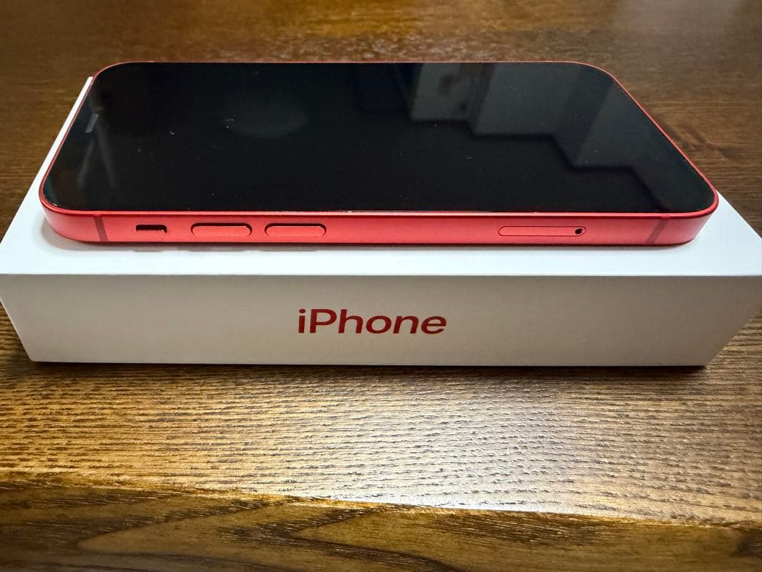 「訳あり」iPhone12 mini レッド　64GB 背面割れあり