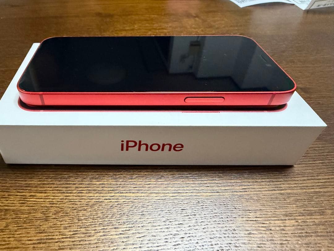 「訳あり」iPhone12 mini レッド　64GB 背面割れあり
