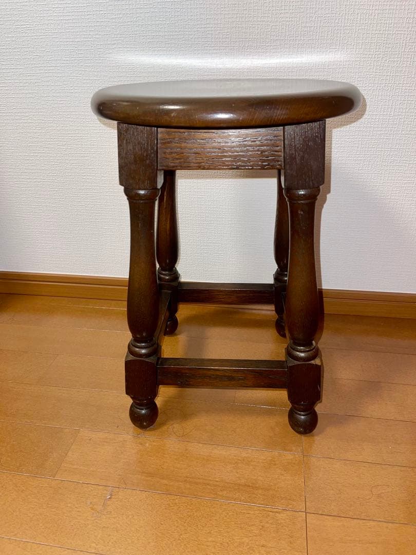 横浜家具 ノックオンウッド コロニアル ターニングスツール